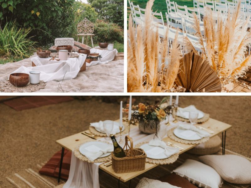 concept bohemian cho đám cưới